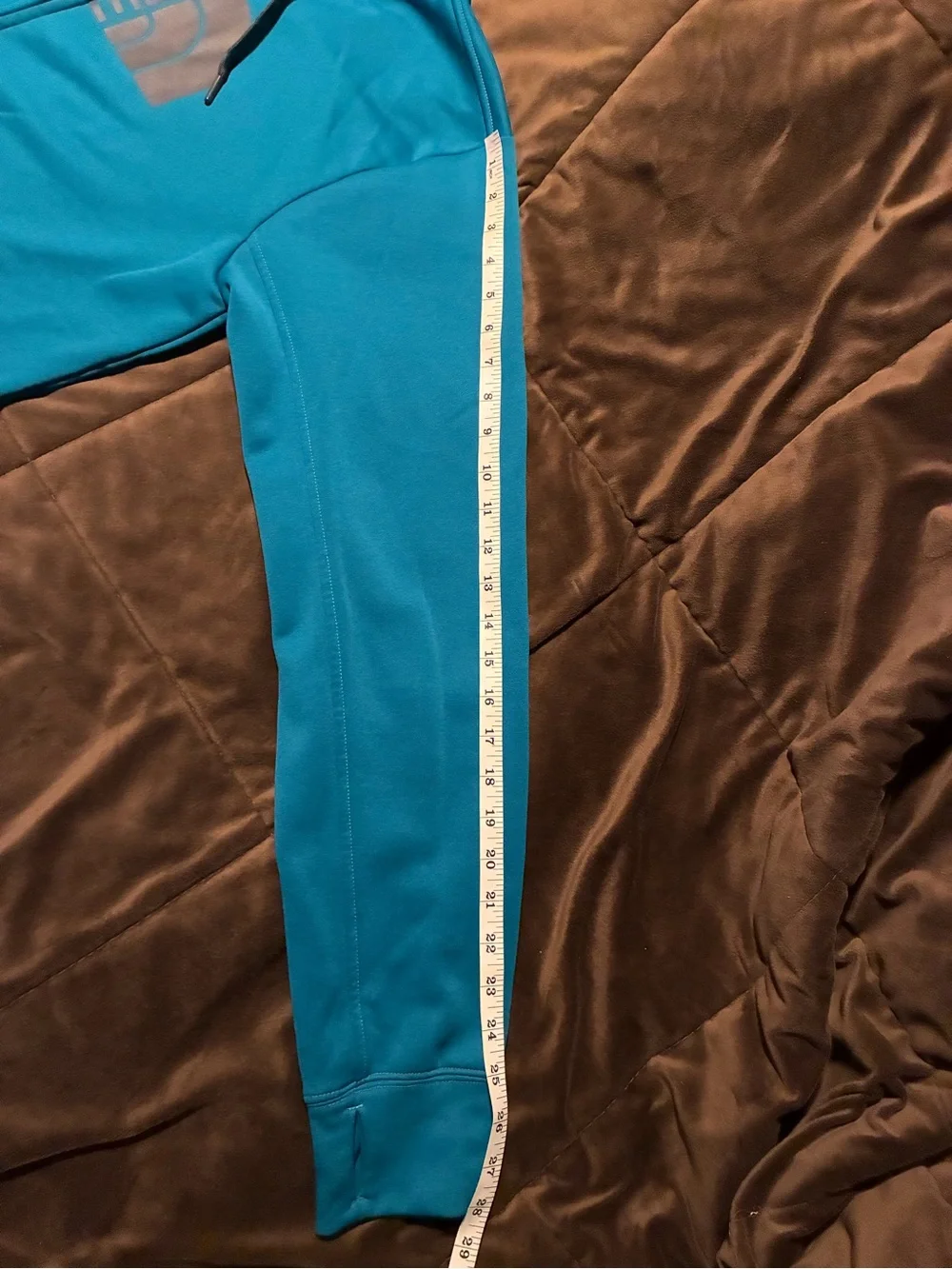 The North Face Blue Zip-Up Hoodie with Logo, size medium, warm, comfortable
